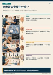 治療當天會發生什麼？｜衛教資訊圖